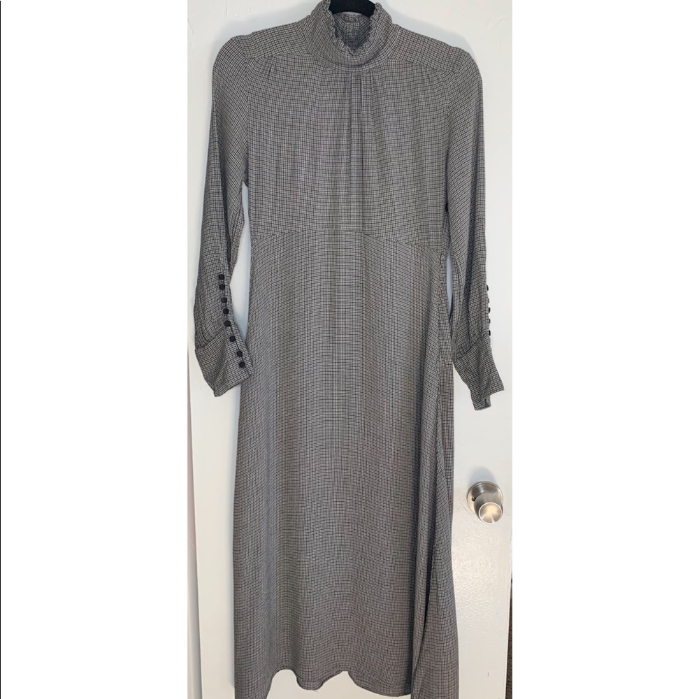 Zara Mock Neck Long Dress. Size Small.